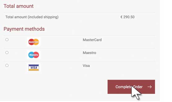 Étape 4 : Finalisez votre commande.